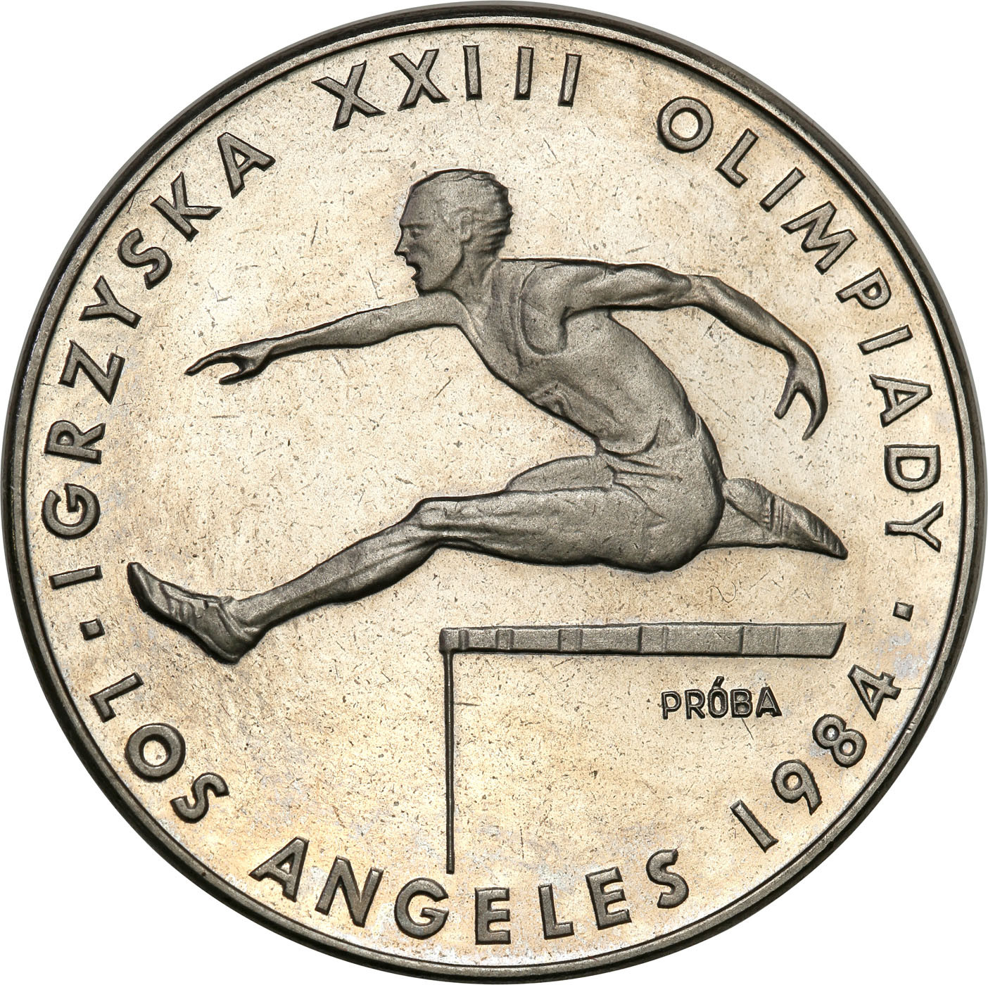 PRL. PRÓBA Nikiel 200 złotych 1984 – XXIII Igrzyska Olimpijskie Los Angeles